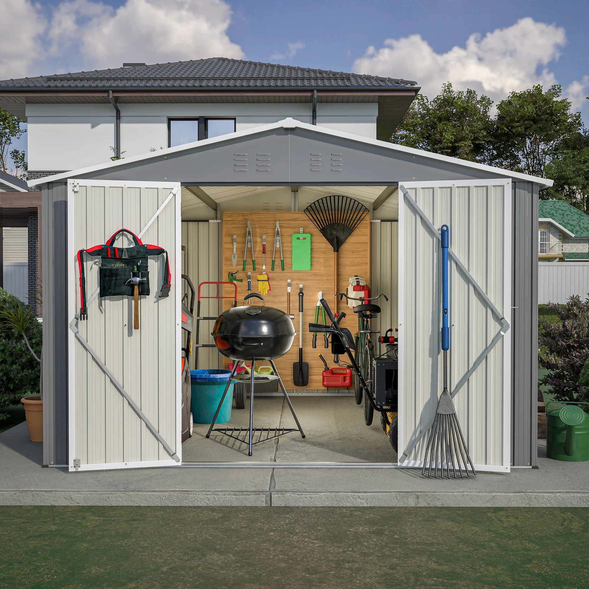 LZBEITEM 10 x 10 ft Outdoor Storage Shed