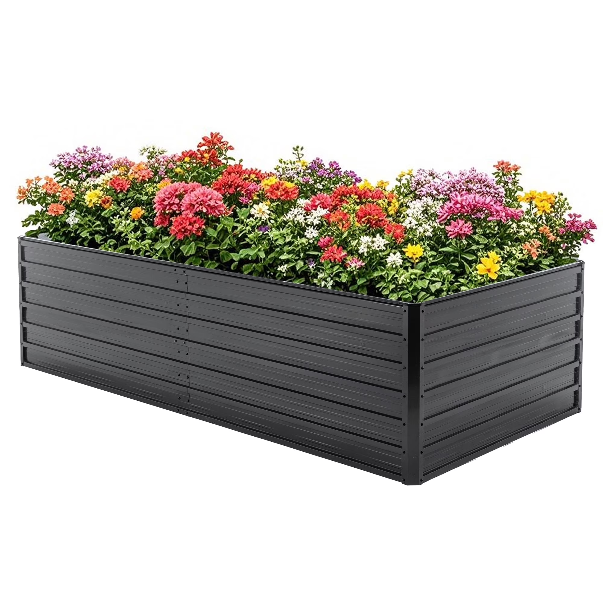 LZBEITEM 8x4x2ft Raised Garden Bed Outdoor