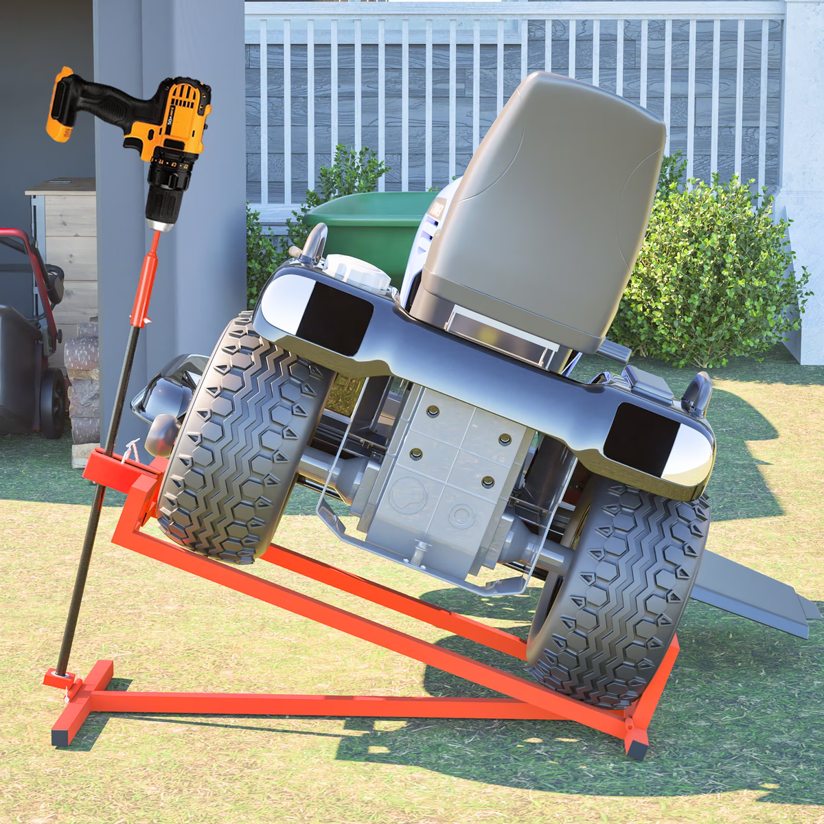 LZBEITEM Heavy Lawn Mower Lift Jack Rod - 882 lbs