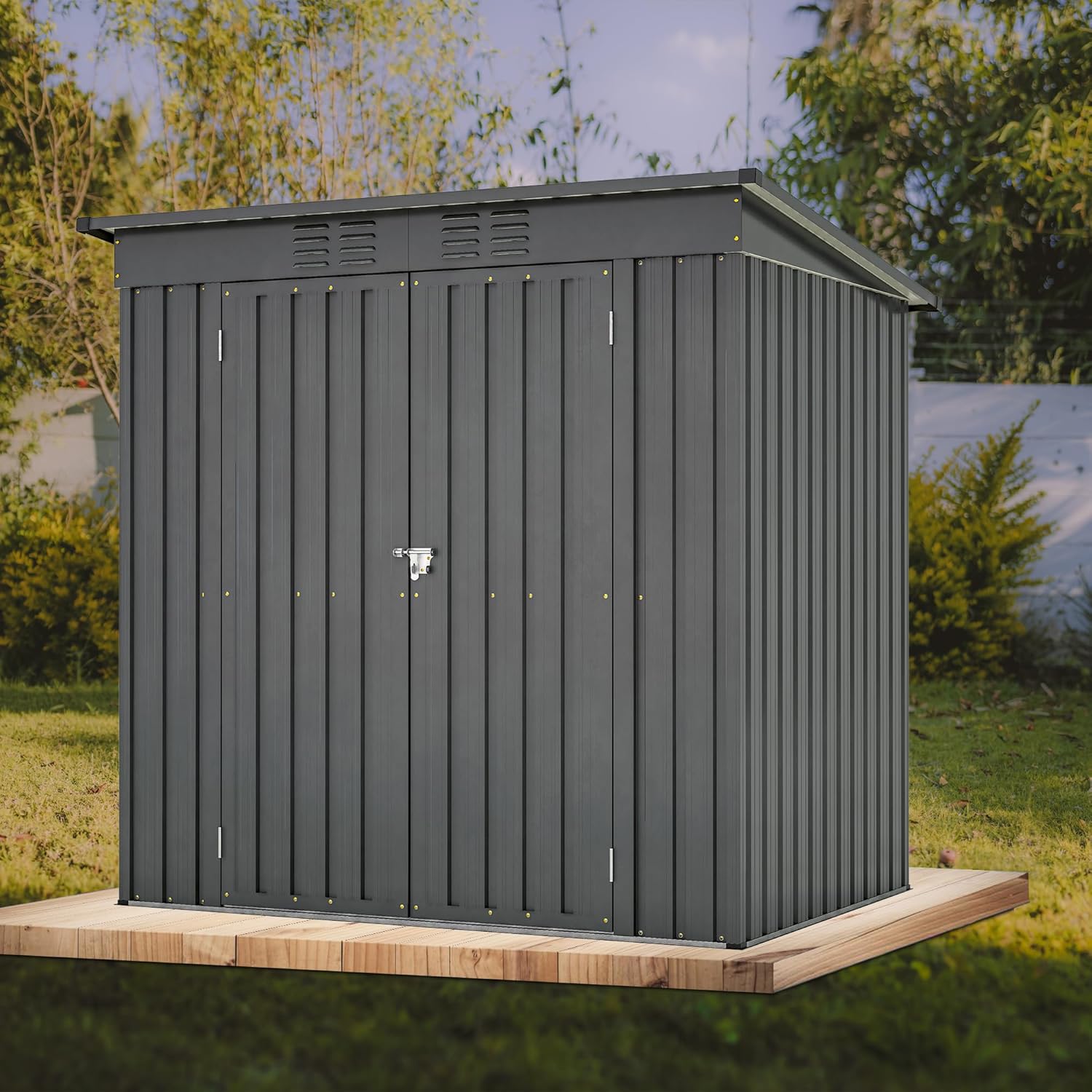 Thanaddo 4x6 ft Metal Shed