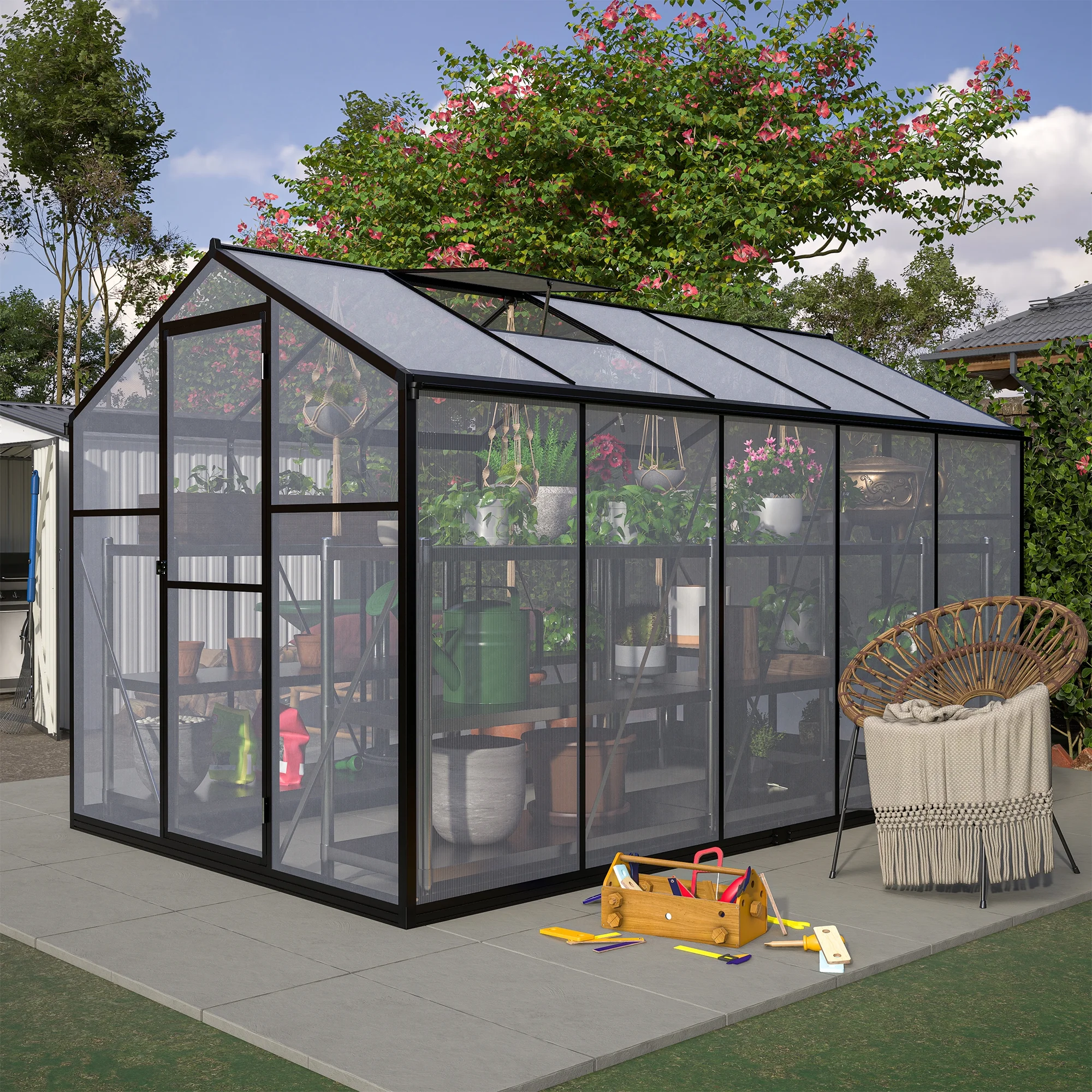 LZBEITEM 6'x10' Outdoor Greenhouse