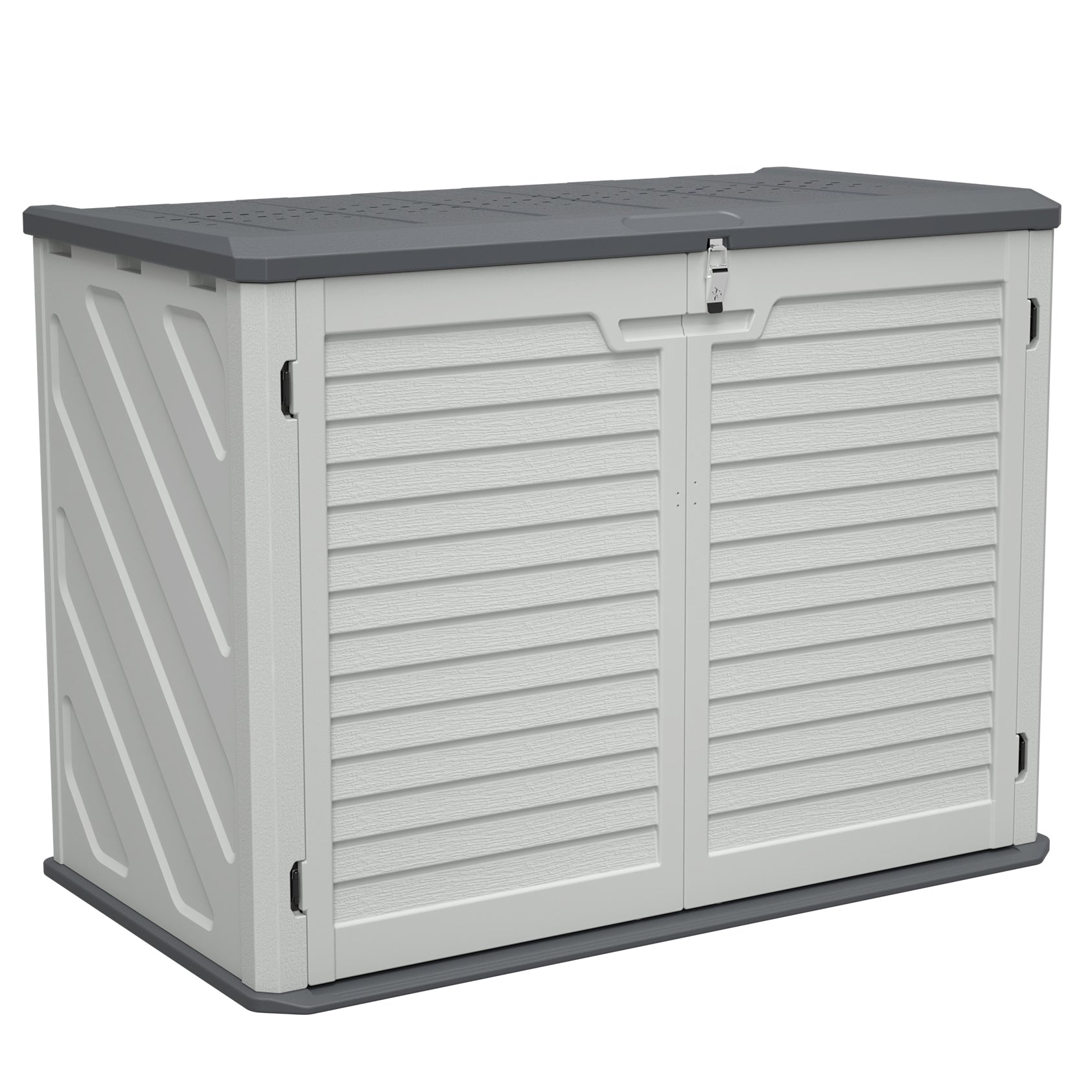 LZBEITEM 25 Cu ft Outdoor Horizontal Storage Sheds