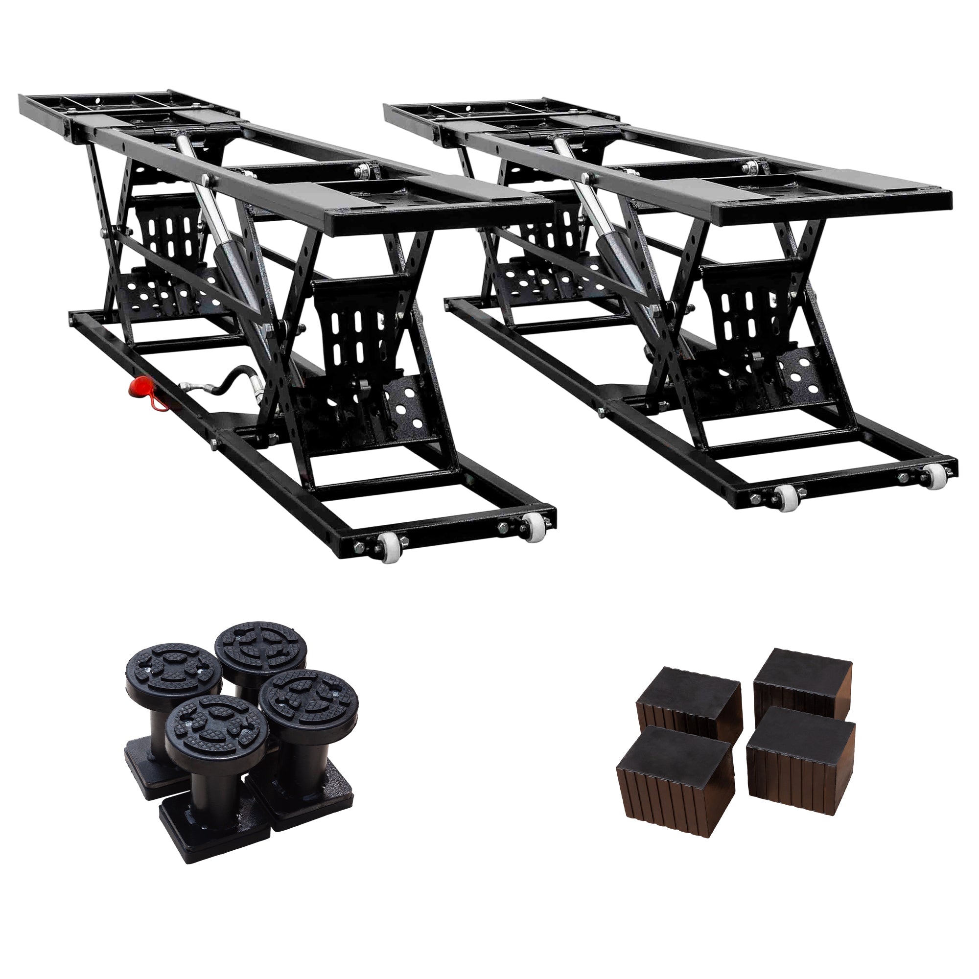 LZBEITEM Portable Car Lift 7000 LBS 26.8" Max. Height