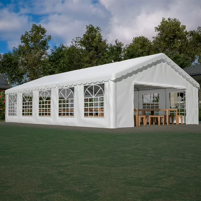 LZBEITEM 20' x 32' Large Heavy Duty Outdoor Canopy Party Tent & Carport