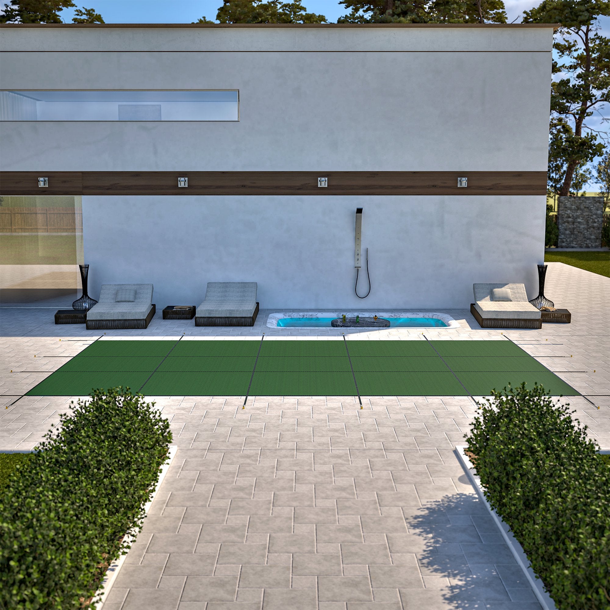 LZBEITEM Inground Pool Safety Cover 12' x 24' Rectangle