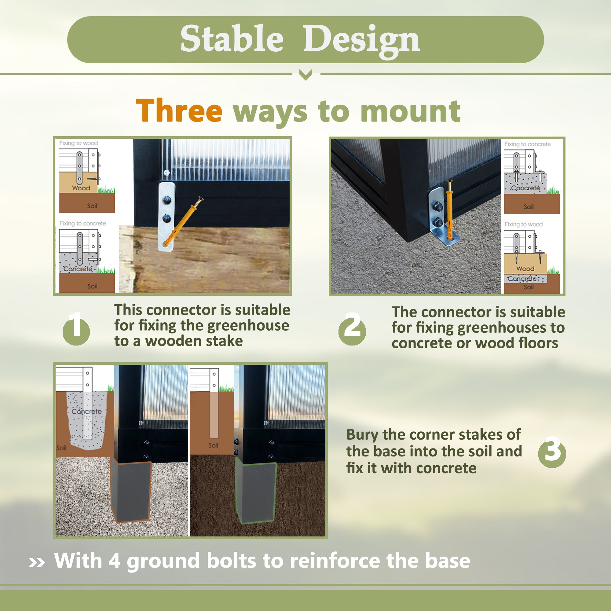 LZBEITEM 6x12 FT Greenhouse for Outdoors, Polycarbonate Greenhouse with Quick Assembly Structure and Roof Vent, Large Aluminum Walk-in Greenhouse for Outside Garden Backyard